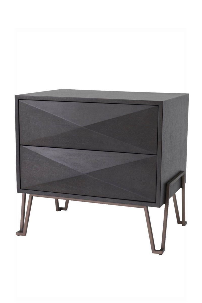 Bronze Oak Hairpin Nightstand | Eichholtz Highland | Eichholtz Miami