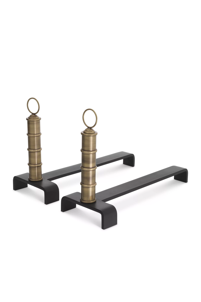 Metal Andiron Set (2) | Eichholtz Vauxbons | Eichholtzmiami.com