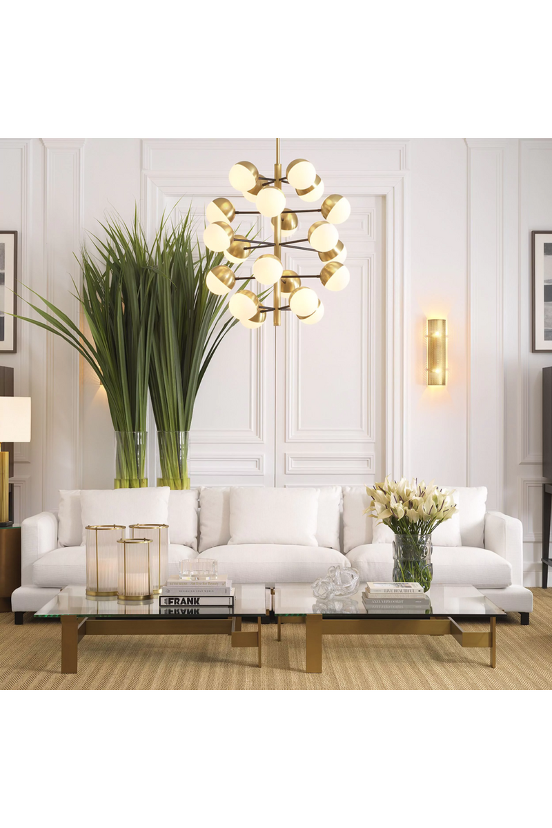 Brass Globe Sputnik Chandelier L | Eichholtz Cona | Eichholtz Miami