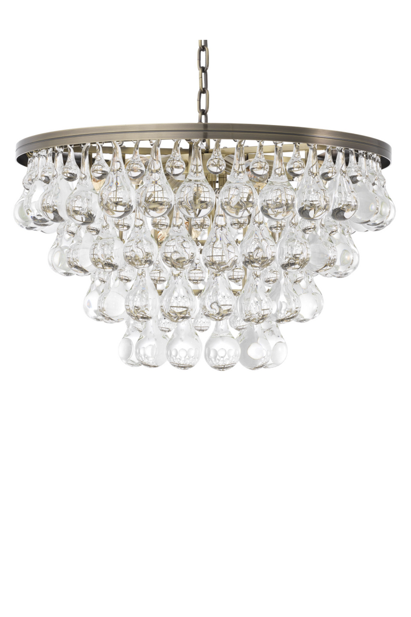 Brass Glass Drop Chandelier | Eichholtz Bolzano | Eichholtz Miami