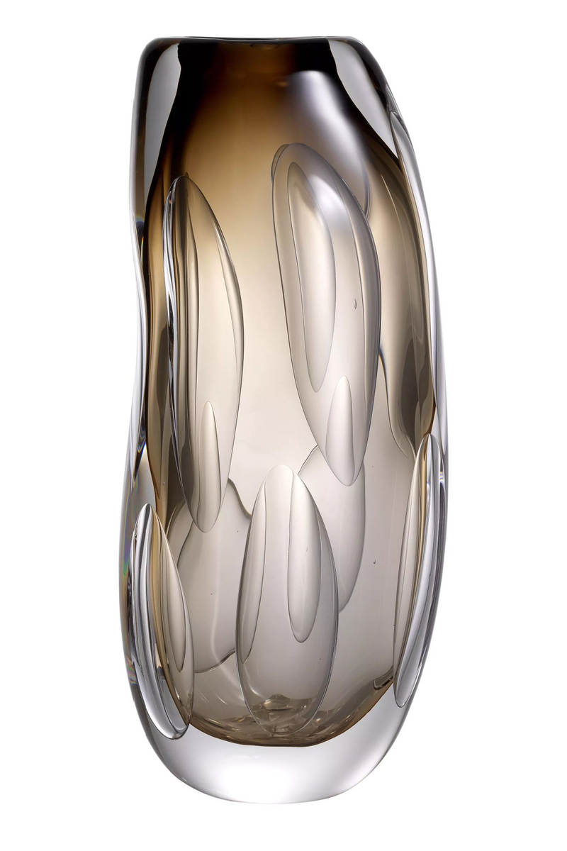 Brown Handblown Glass Vase | Eichholtz Sianni L  | Eichholtzmiami.com