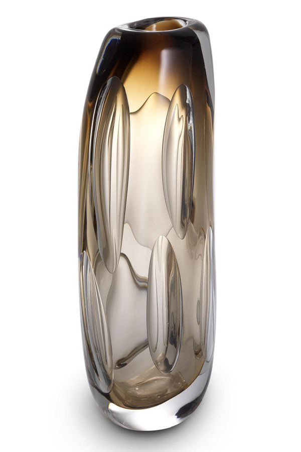Brown Handblown Glass Vase | Eichholtz Sianni L  | Eichholtzmiami.com