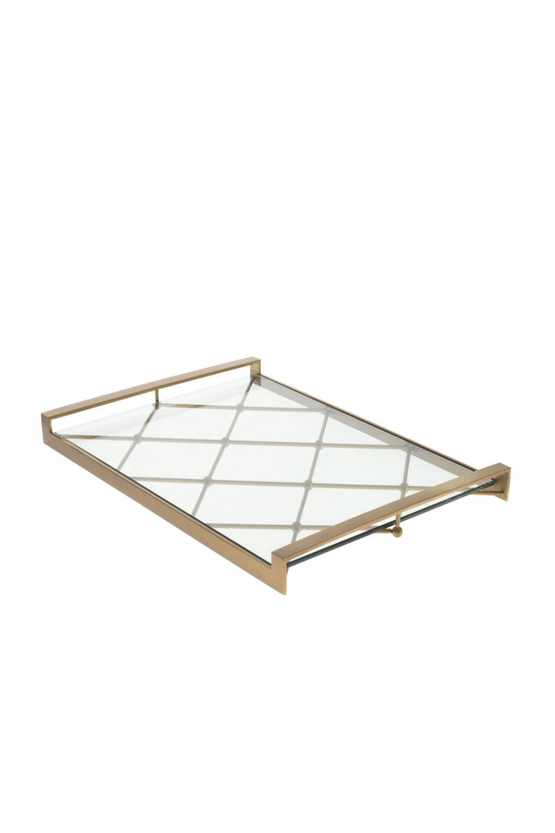Brass Glass Tray | Eichholtz Goa | Eichholtzmiami.com