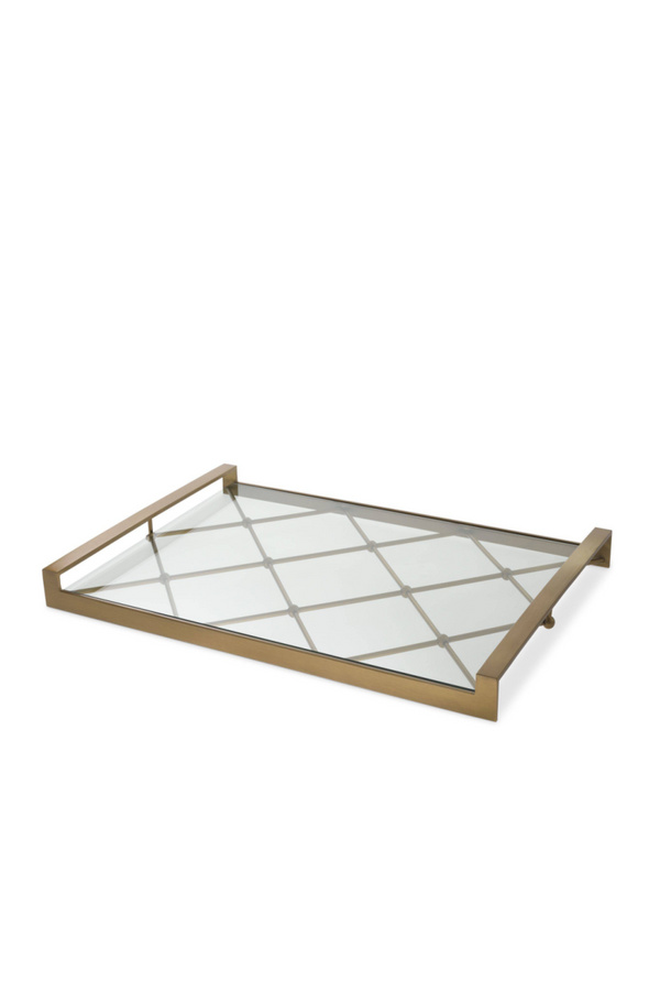 Brass Glass Tray | Eichholtz Goa | Eichholtzmiami.com