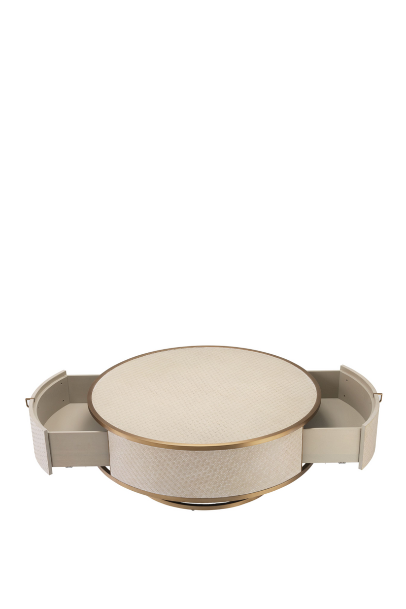 Brass Oak Round Coffee Table | Eichholtz Napa Valley | Eichholtz Miami