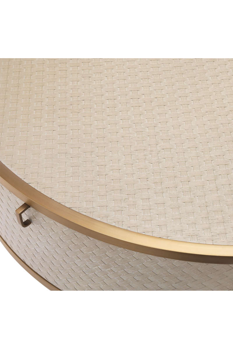 Brass Oak Round Coffee Table | Eichholtz Napa Valley | Eichholtz Miami