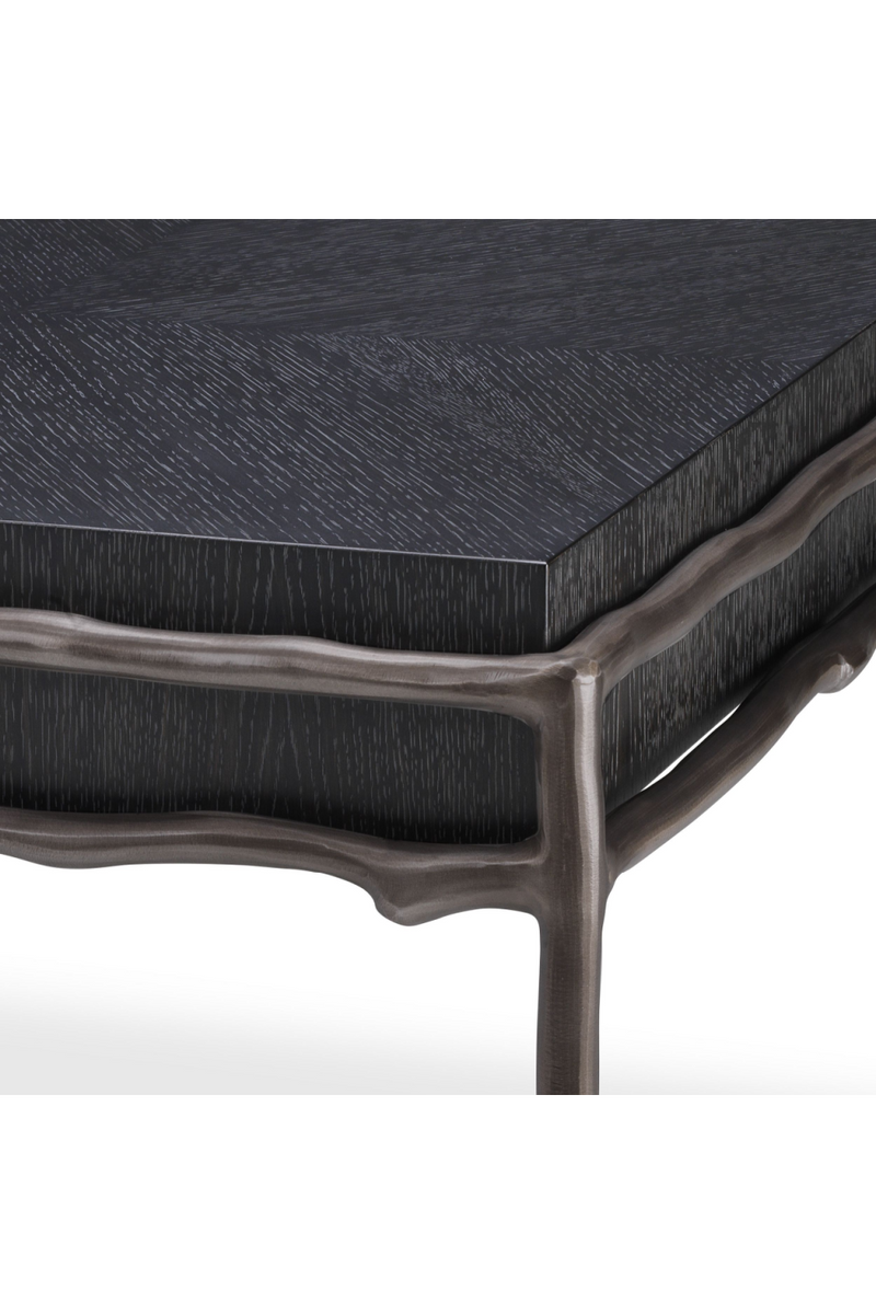 Charcoal Oak Square Side Table | Eichholtz Premier | Eichholtz Miami