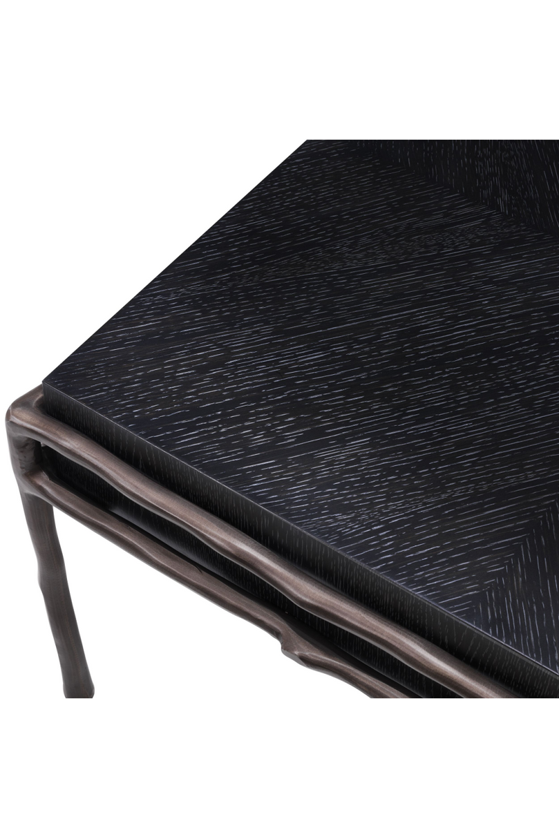 Charcoal Oak Square Side Table | Eichholtz Premier | Eichholtz Miami