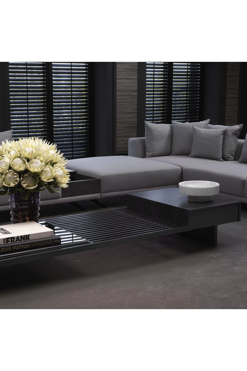 Charcoal Gray Oak Coffee Table | Eichholtz The Crest | Eichholtz Miami