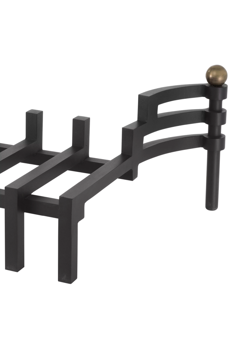 Black Metal Andiron | Eichholtz Artesia | Eichholtzmiami.com