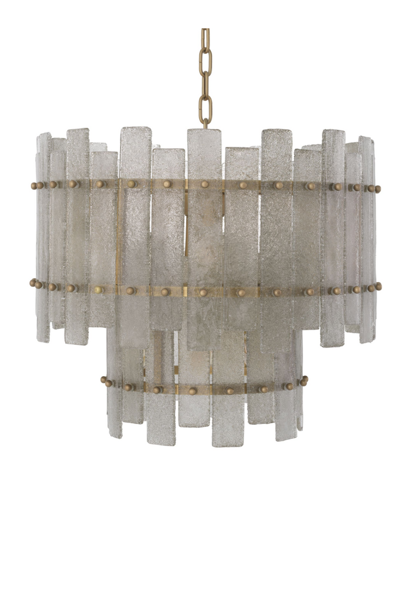 Frosted Hand-Blown Glass Chandelier | Eichholtz Caprera | Eichholtz Miami