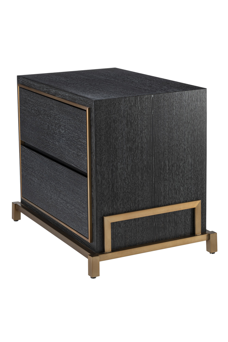 Charcoal Oak Bedside Table | Eichholtz Hazel | Eichholtz Miami