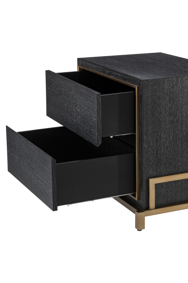 Charcoal Oak Bedside Table | Eichholtz Hazel | Eichholtz Miami