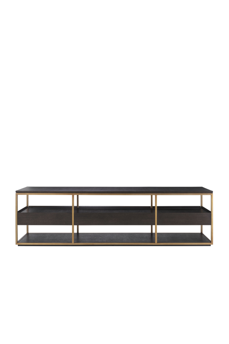 Mocha Straight Oak TV Cabinet | Eichholtz Parker - L | Eichholtz Miami