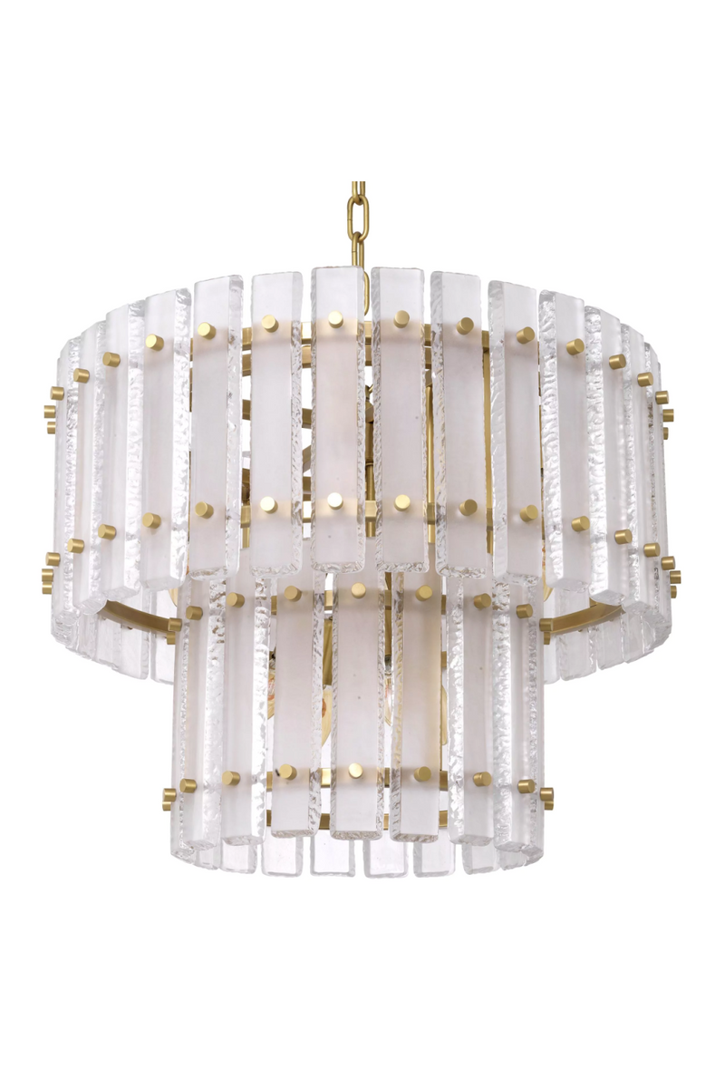 Frosted Glass Plates Chandelier | Eichholtz Blason | Eichholtz Miami