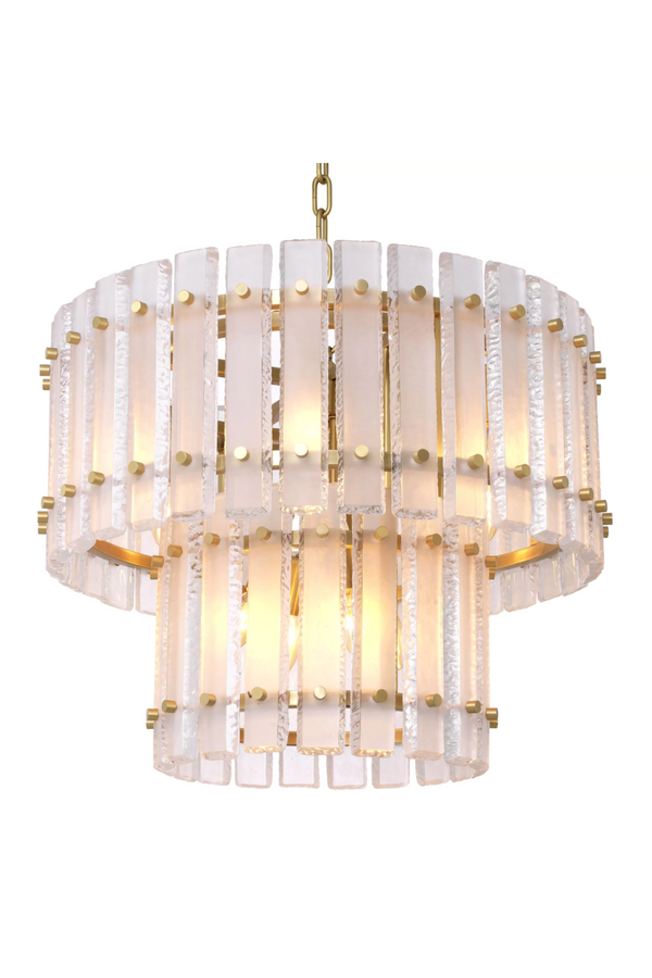 Frosted Glass Plates Chandelier | Eichholtz Blason | Eichholtz Miami