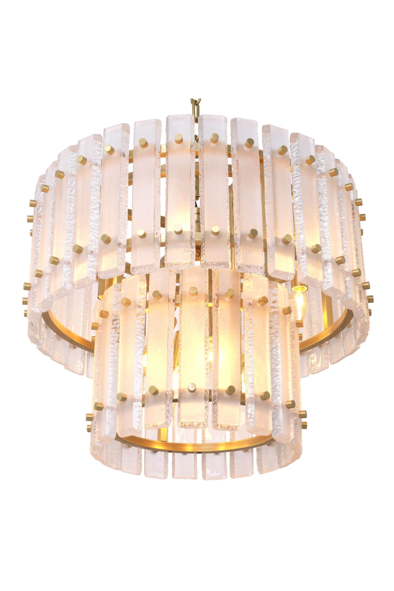 Frosted Glass Plates Chandelier | Eichholtz Blason | Eichholtz Miami