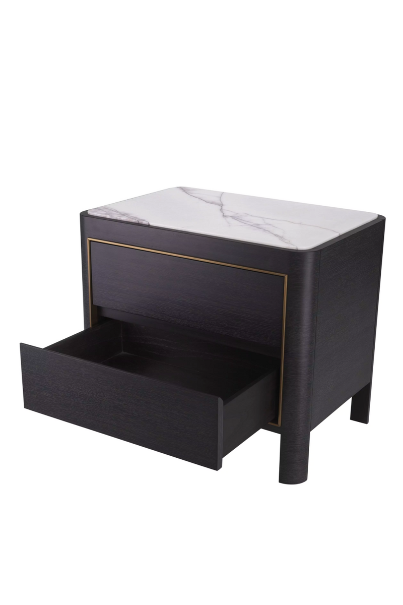 Charcoal Gray Bedside Table | Eichholtz Corazon | Eichholtzmiami.com