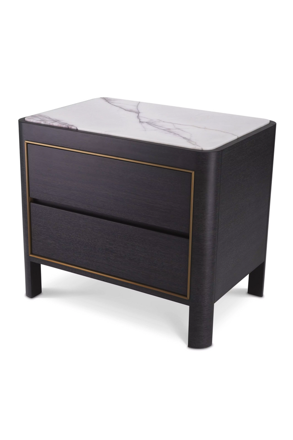 Charcoal Gray Bedside Table | Eichholtz Corazon | Eichholtzmiami.com