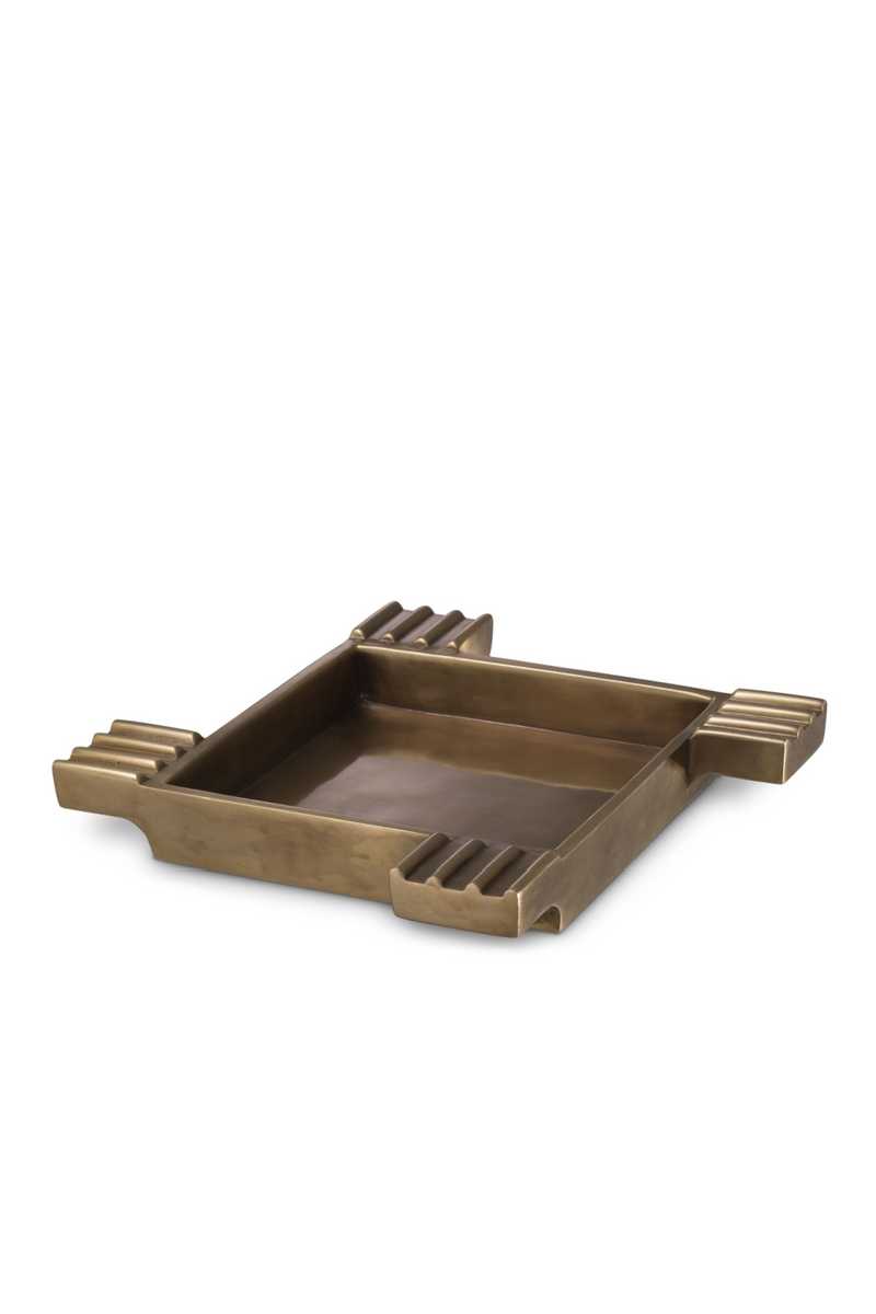 Vintage Brass Square Bowl | Eichholtz Mack | Eichholtz Miami