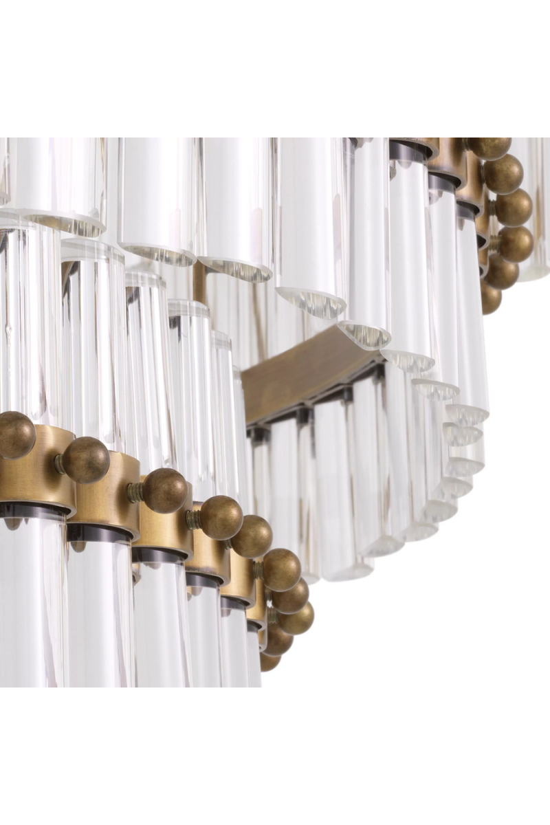 Tiered Glass Tubes Chandelier | Eichholtz Scottsdale | Eichholtz Miami