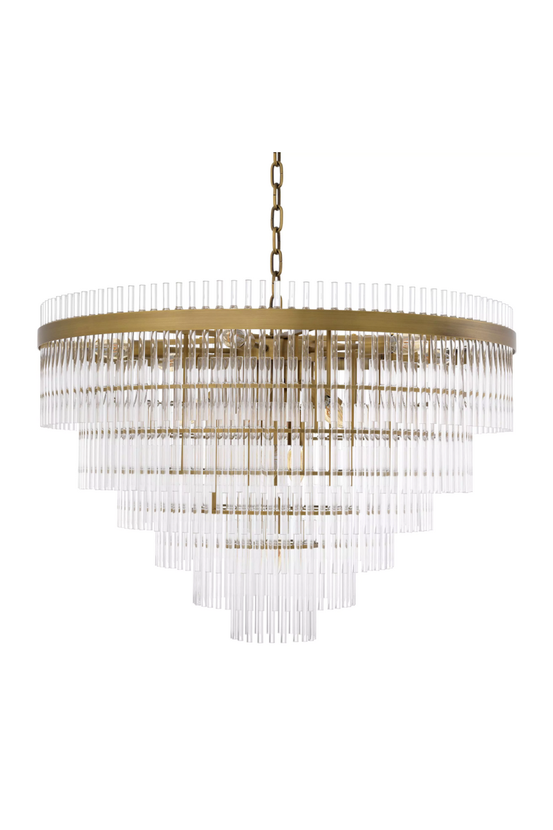 Cascading Glass Rods Chandelier | Eichholtz East | Eichholtz Miami