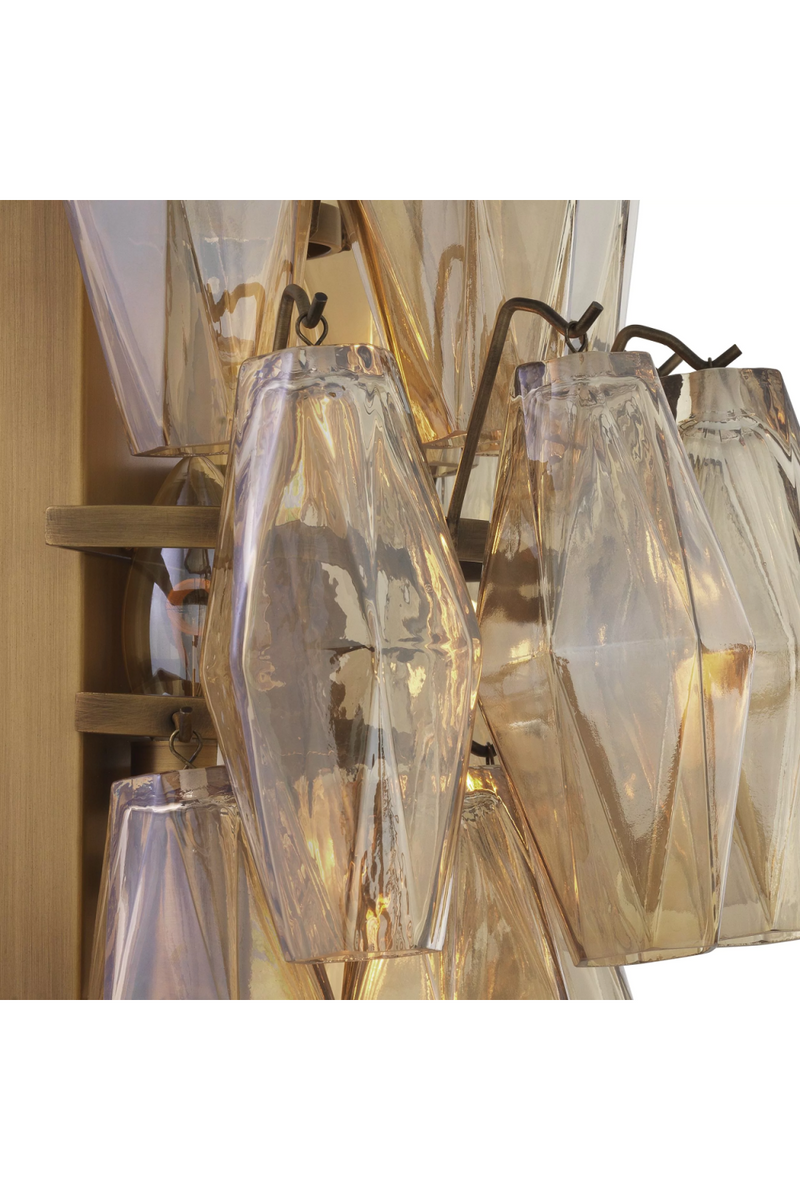 Diamond Amber Glass Wall Lamp | Eichholtz Benini | Eichholtz Miami