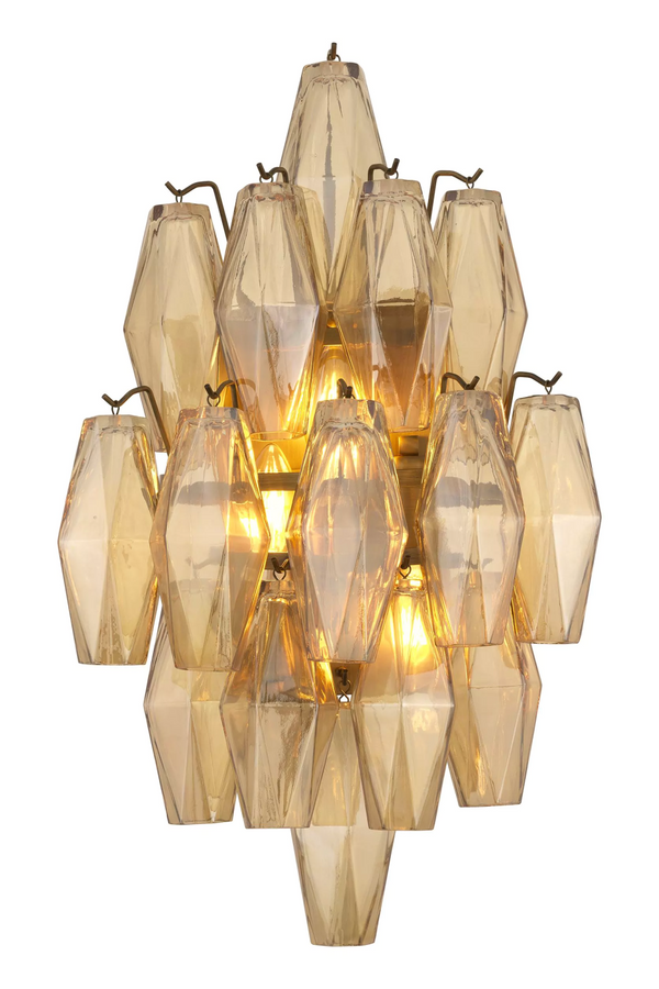 Diamond Amber Glass Wall Lamp | Eichholtz Benini | Eichholtz Miami