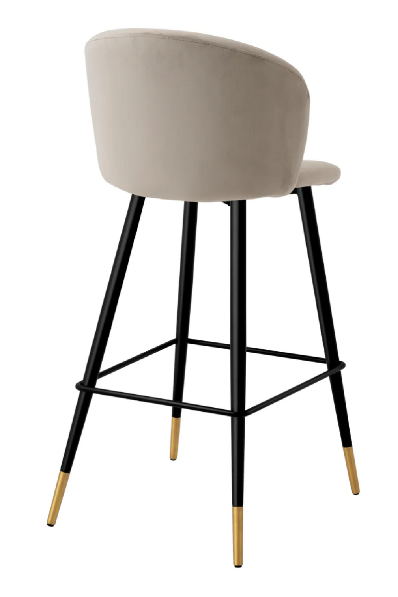 Vintage Inspired Velvet Bar Stool | Eichholtz Volante | Eichholtzmiami.com