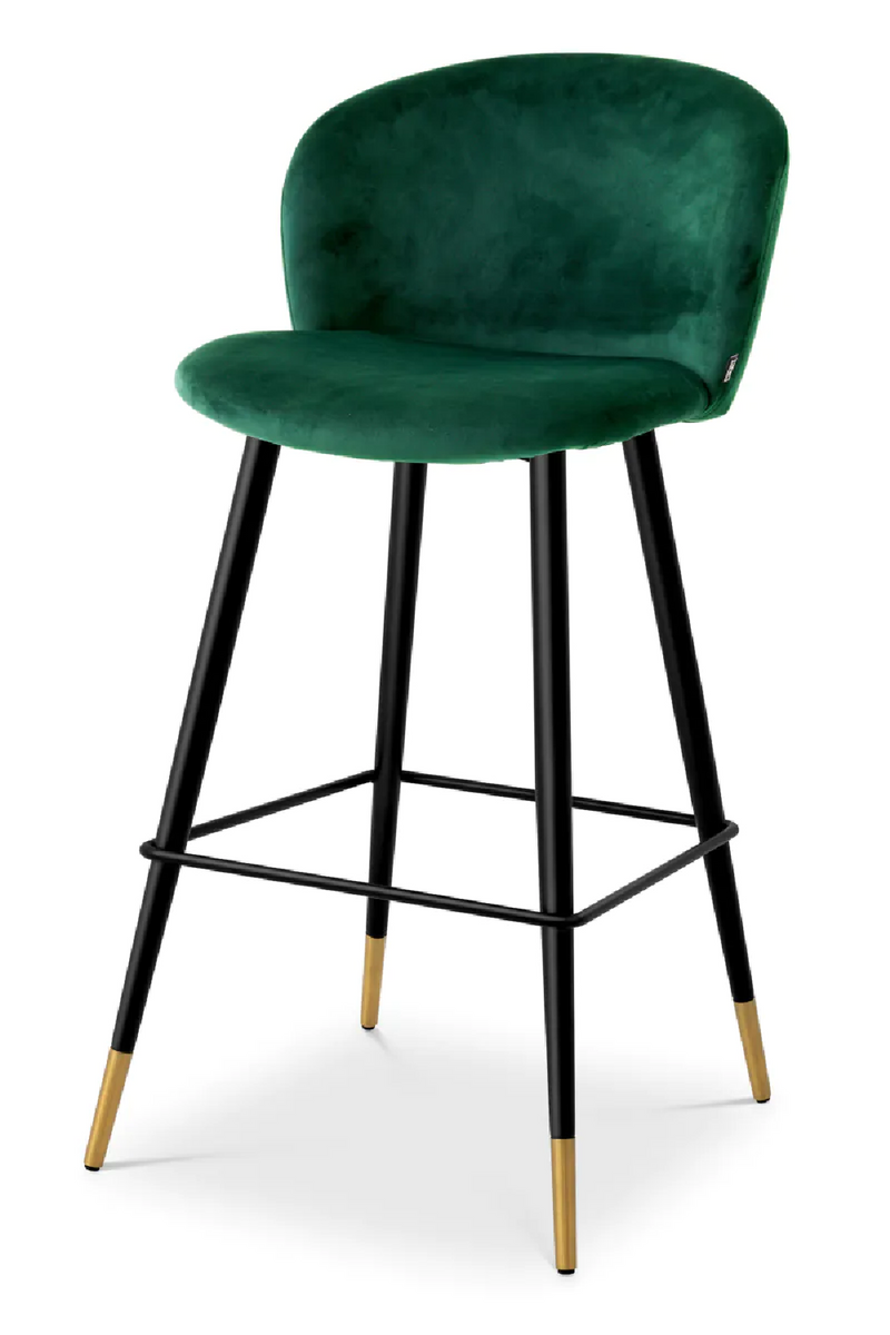 Vintage Inspired Velvet Bar Stool | Eichholtz Volante | Eichholtzmiami.com