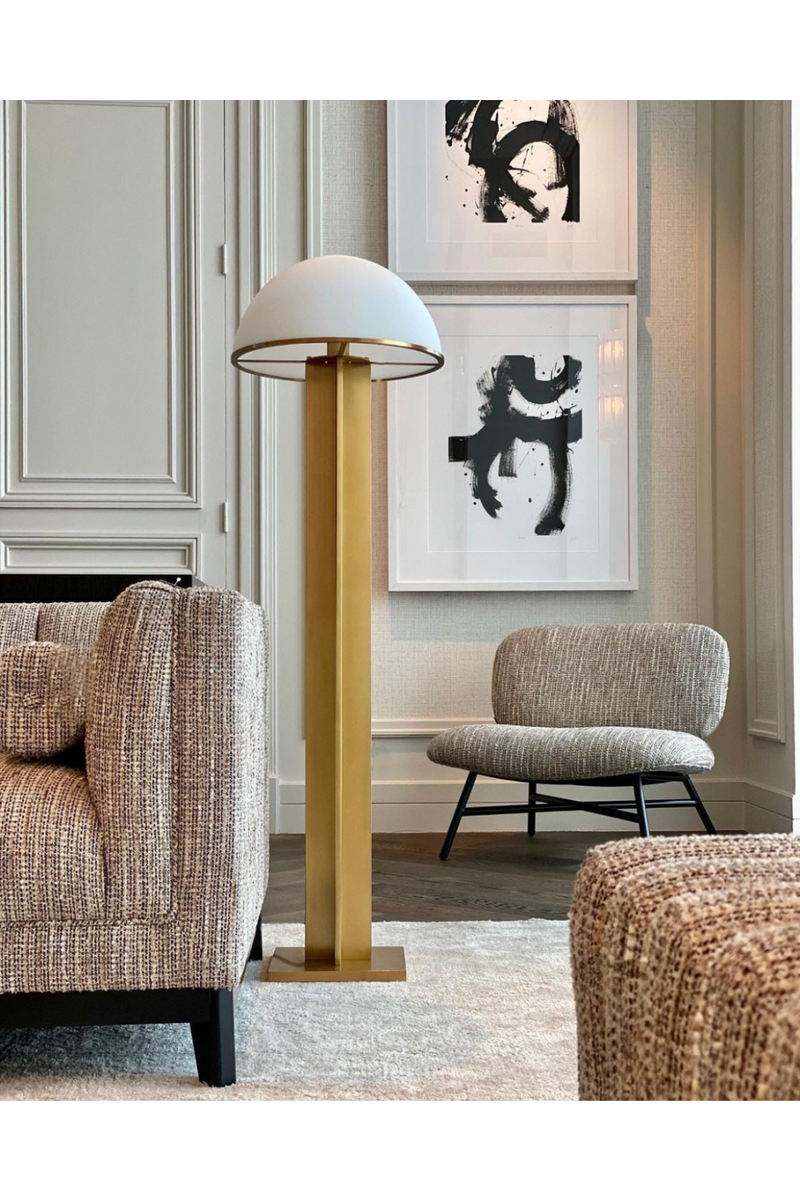 Antique Brass Stemmed Floor Lamp | Eichholtz Berkley | Eichholtzmiami.com