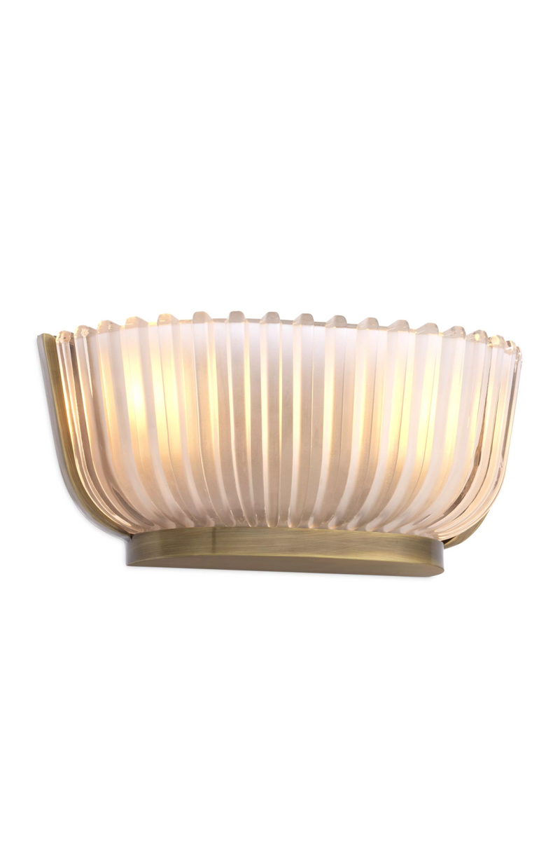 Fluted Frosted Glass Wall Lamp | Eichholtz Artos | Eichholtz Miami