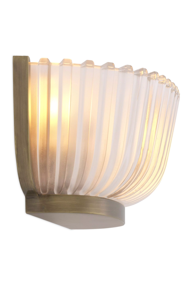 Fluted Frosted Glass Wall Lamp | Eichholtz Artos | Eichholtz Miami