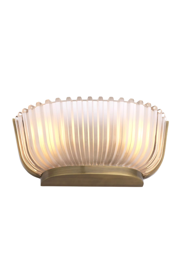 Fluted Frosted Glass Wall Lamp | Eichholtz Artos | Eichholtz Miami