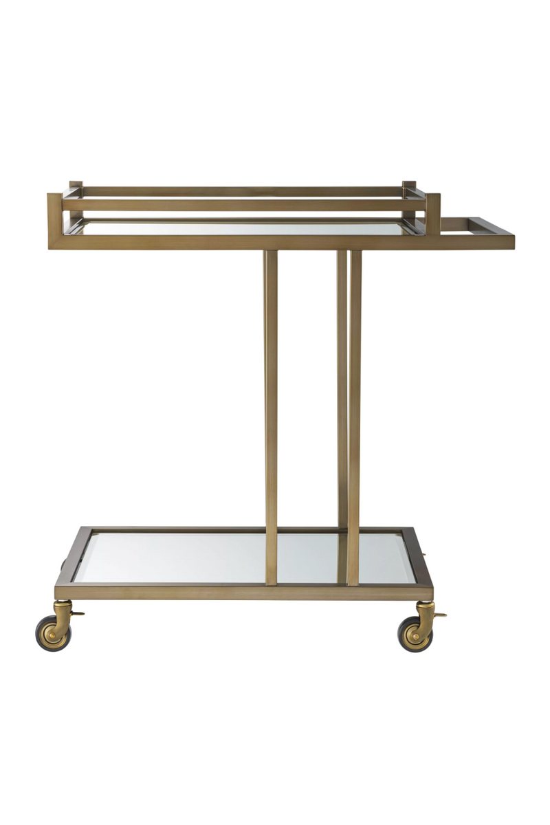 Stainless Steel Framed Glass Trolley | Eichholtz Beverly Hills | Eichholtzmiami.com