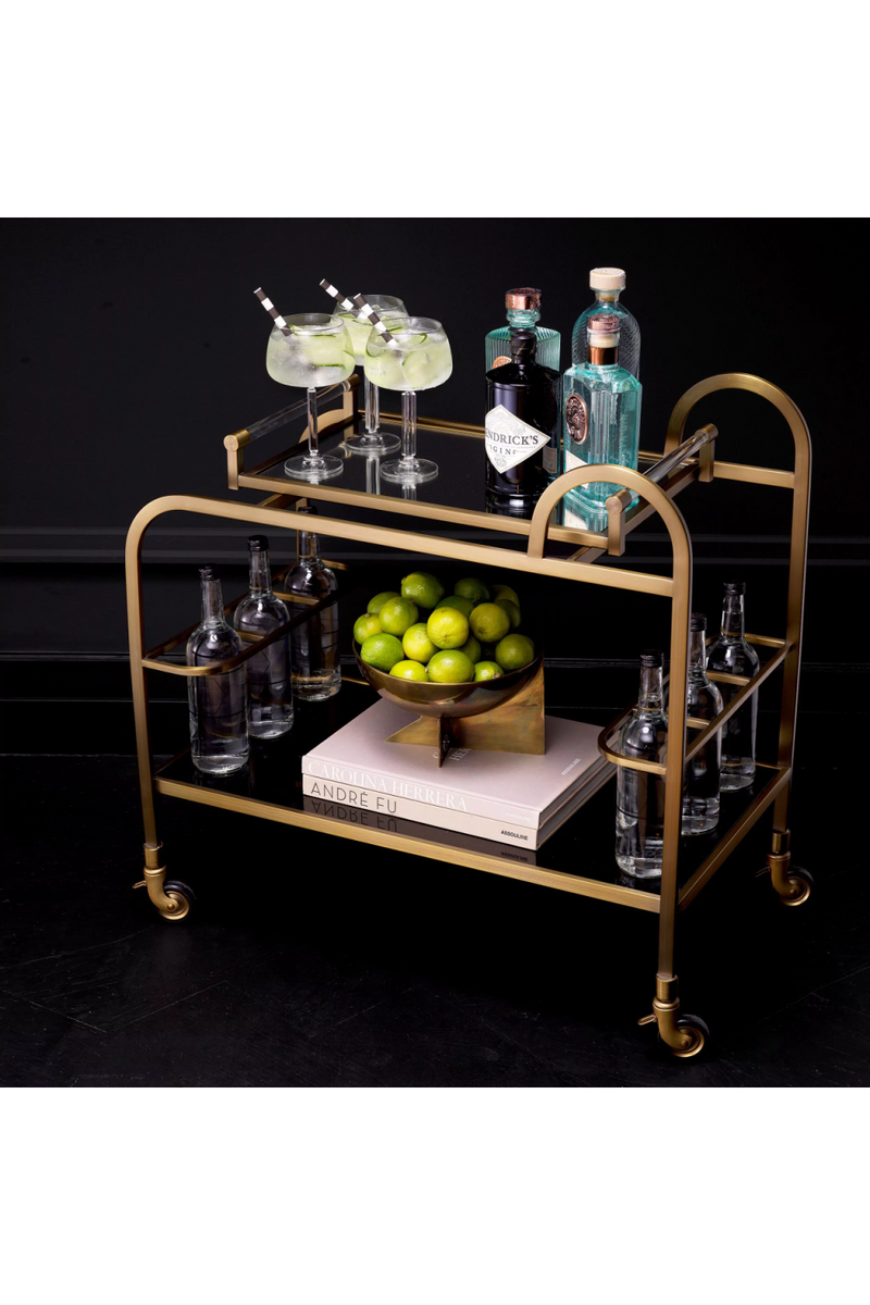 Modern Brushed Brass Trolley | Eichholtz Montreuil | Eichholtzmiami.com