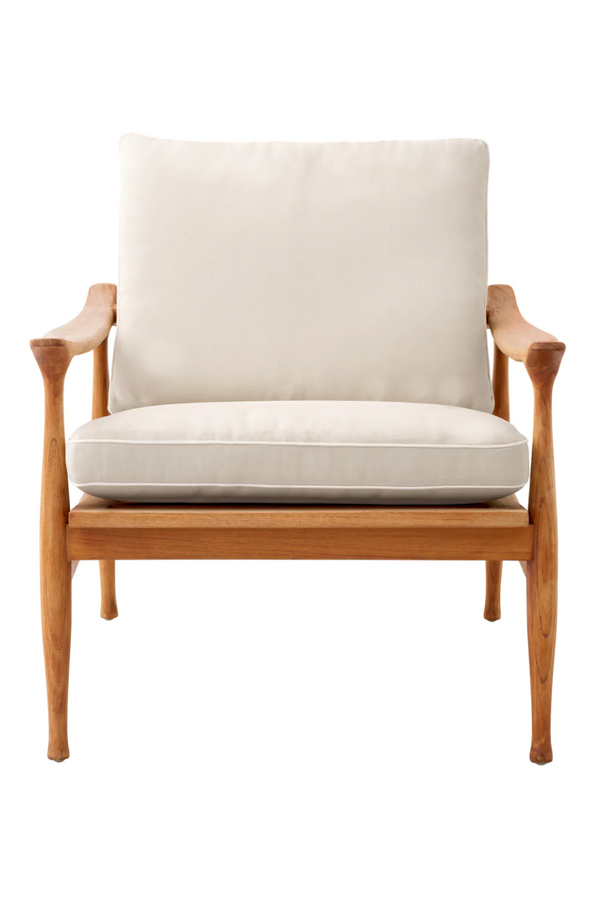 Natural Teak Outdoor Lounge Chair | Eichholtz Manzo | Eichholtzmiami.com