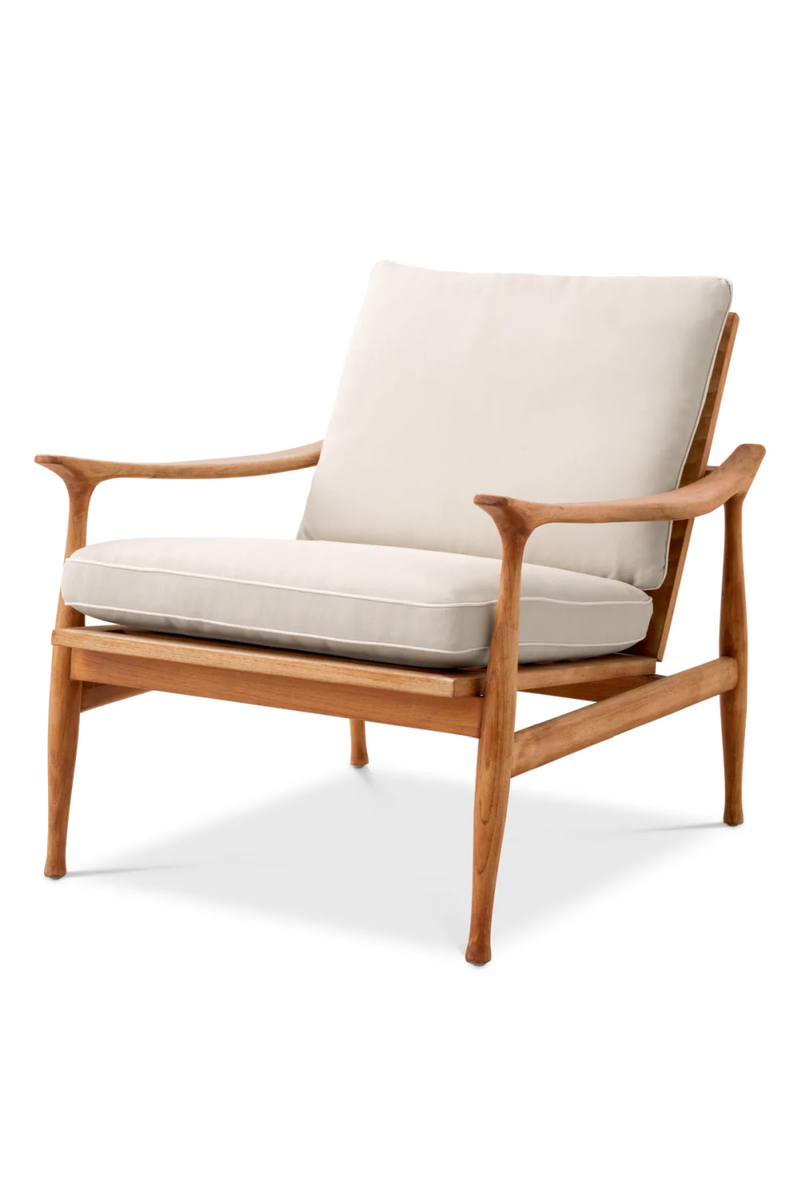 Natural Teak Outdoor Lounge Chair | Eichholtz Manzo | Eichholtzmiami.com