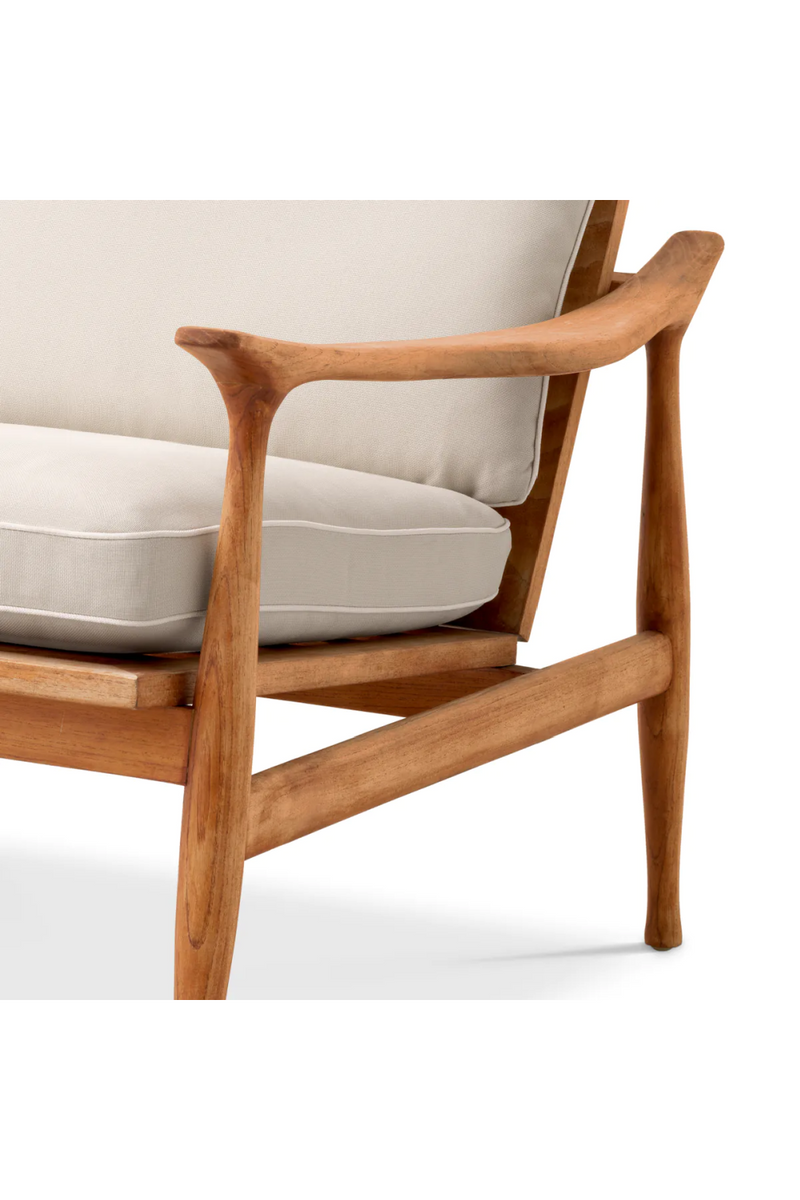 Natural Teak Outdoor Lounge Chair | Eichholtz Manzo | Eichholtzmiami.com