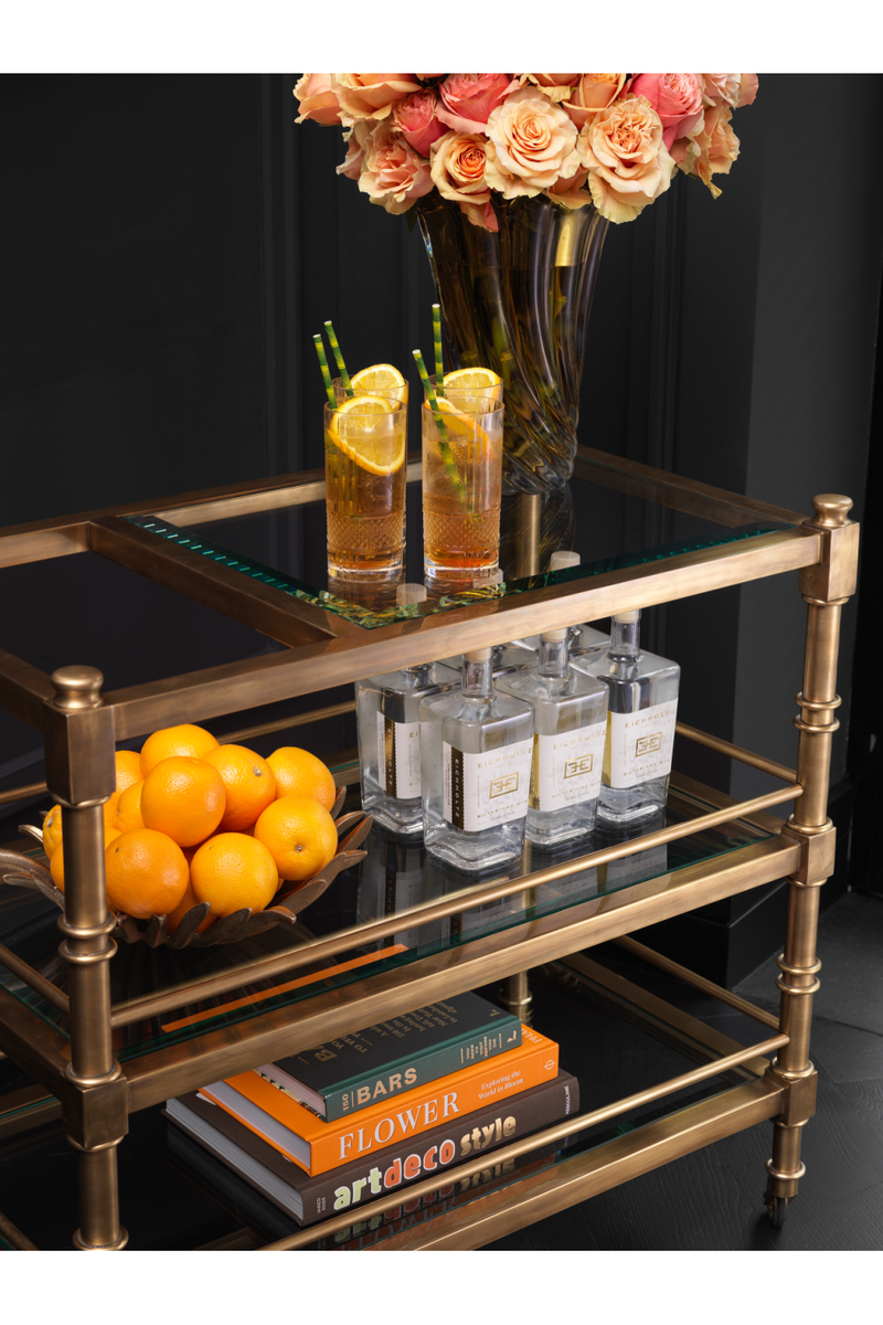 Classic Brass Trolley | Eichholtz Alexia | Eichholtzmiami.com
