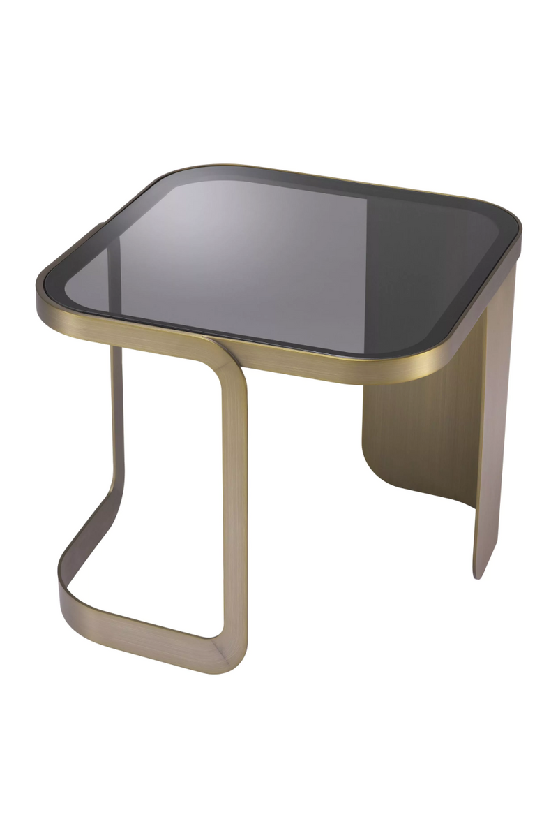 Architectural Brass Framed Side Table | Eichholtz Numa | Eichholtzmiami.com