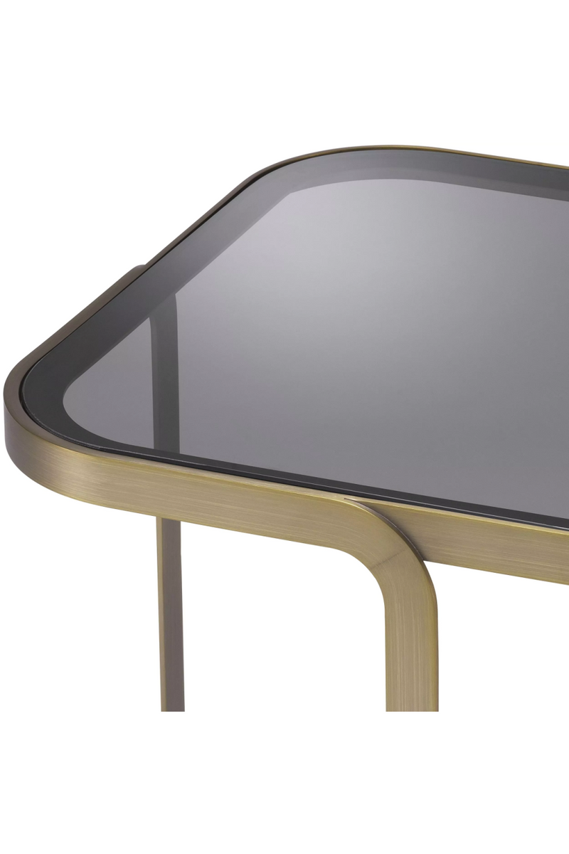 Architectural Brass Framed Side Table | Eichholtz Numa | Eichholtzmiami.com