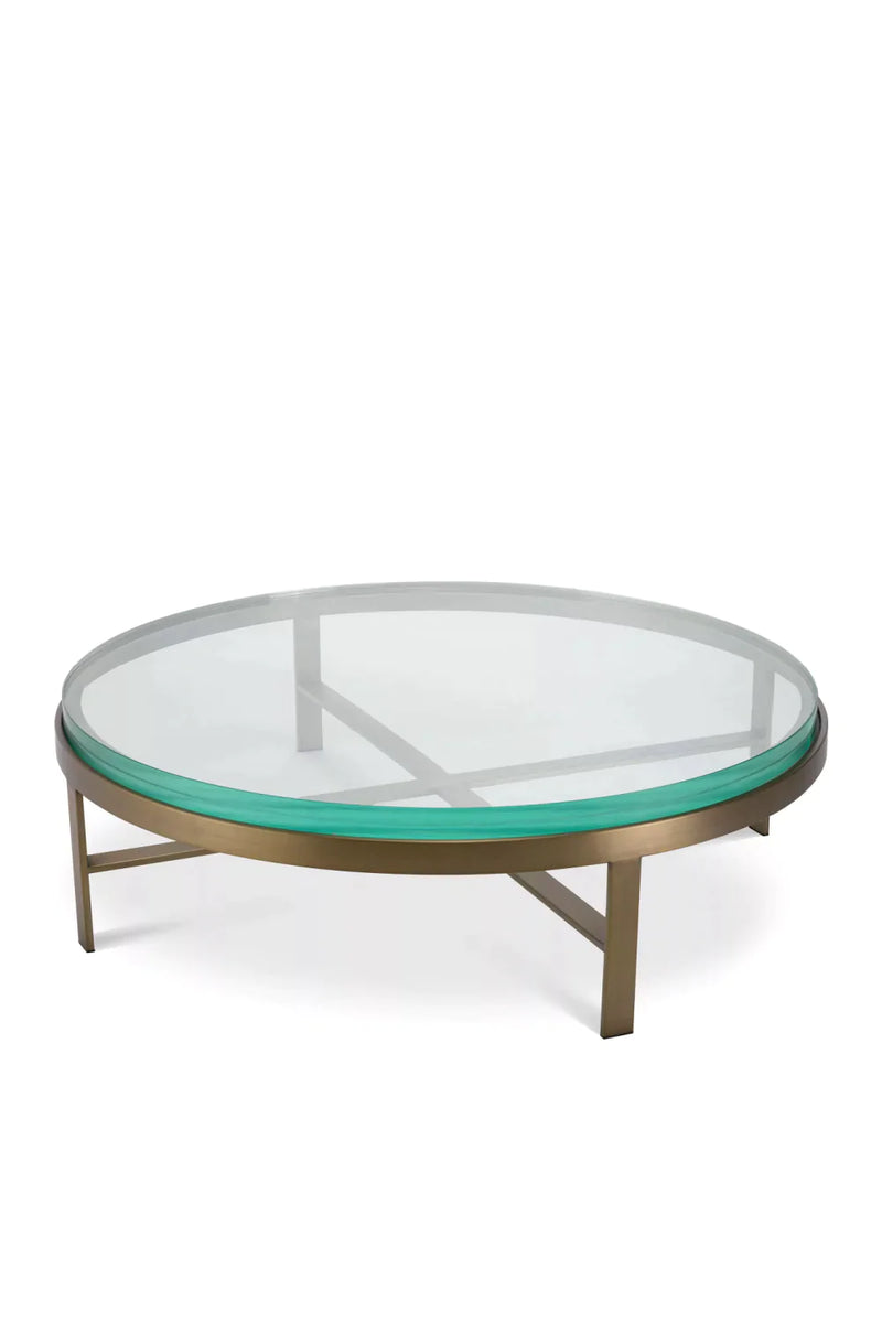 Round Clear Glass Coffee Table | Eichholtz Hoxton | Eichholtzmiami.com