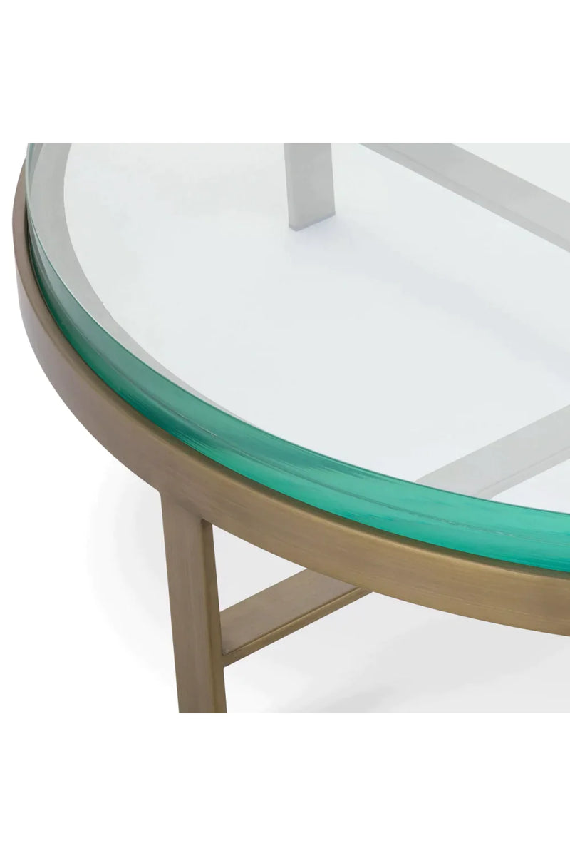 Round Clear Glass Coffee Table | Eichholtz Hoxton | Eichholtzmiami.com
