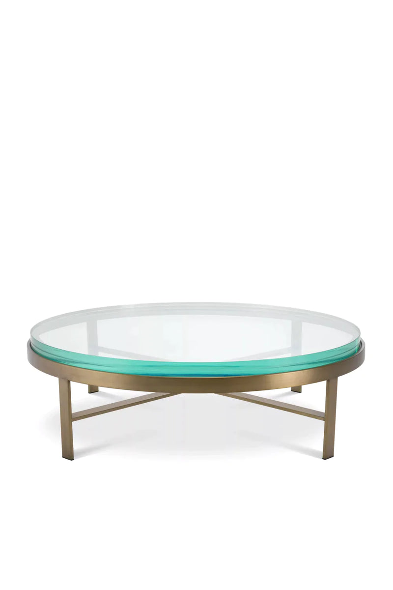 Round Clear Glass Coffee Table | Eichholtz Hoxton | Eichholtzmiami.com