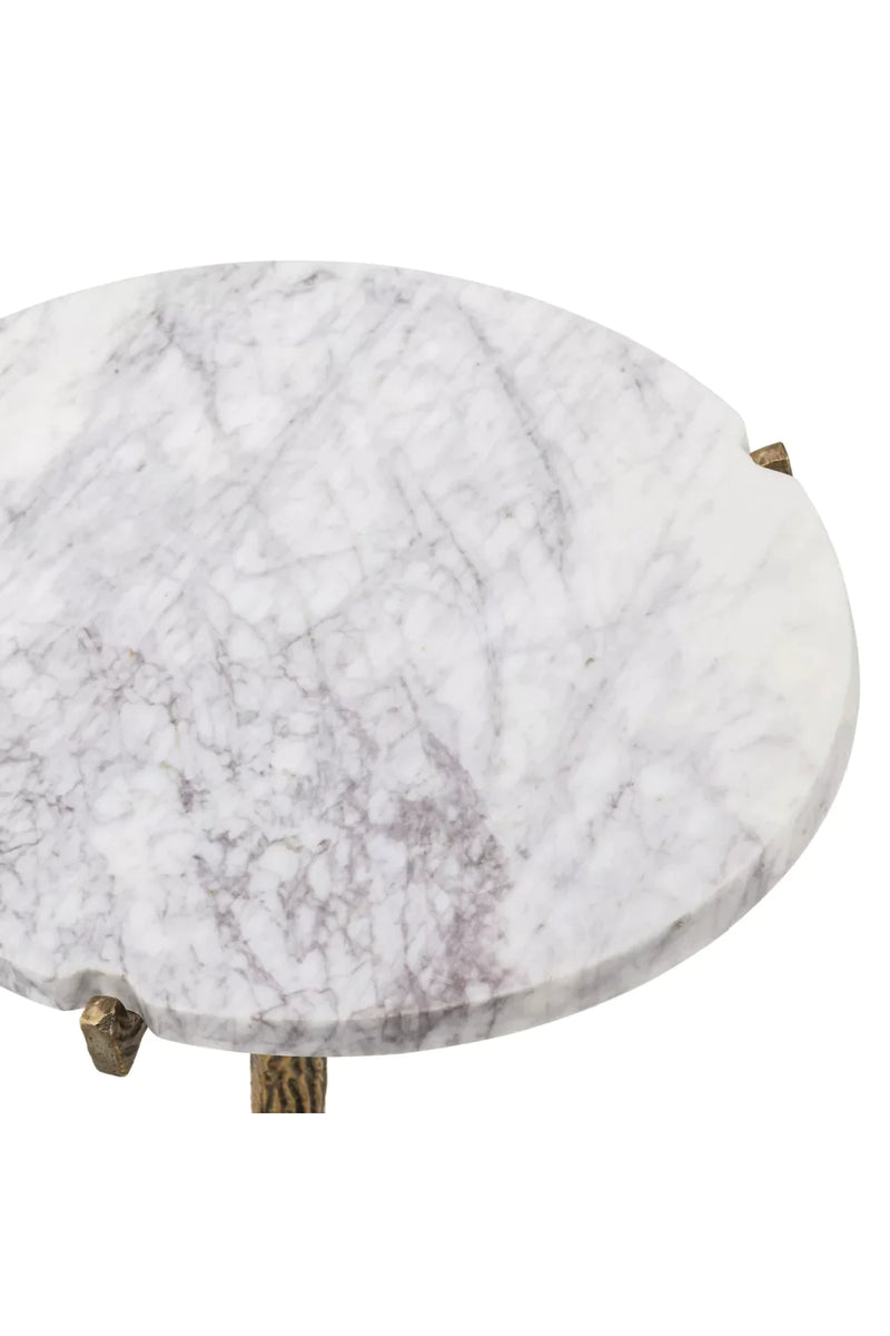 Marble Oval Side Table | Eichholtz Cortina | Eichholtzmiami.com