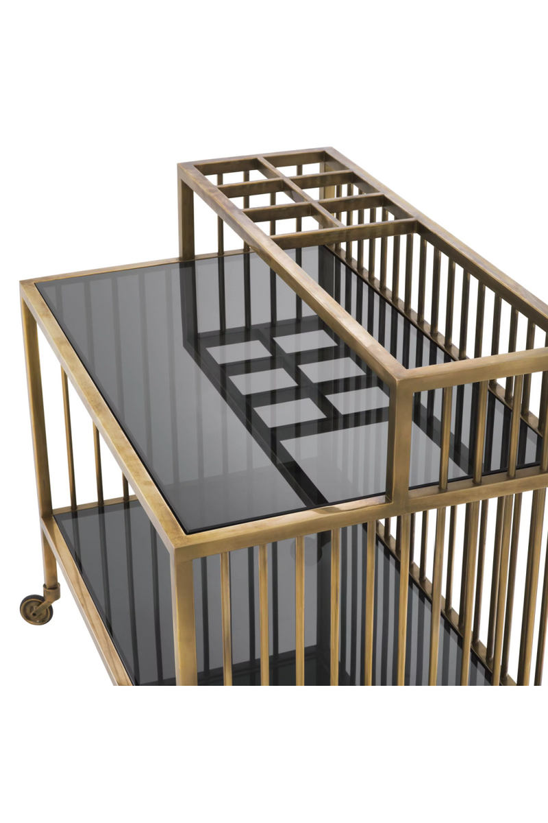 Contemporary Brass Trolley | Eichholtz Rutherford | Eichholtzmiami.com