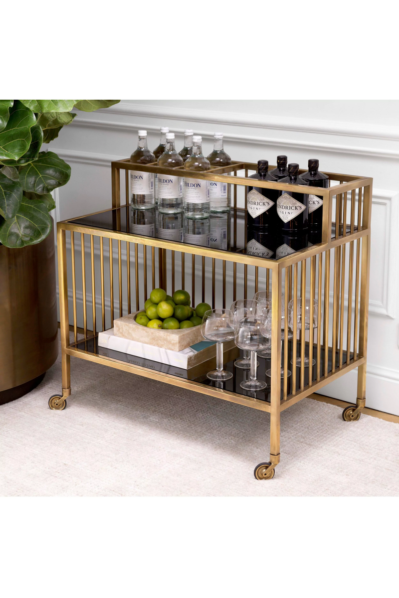 Contemporary Brass Trolley | Eichholtz Rutherford | Eichholtzmiami.com