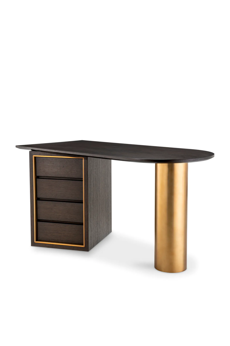 Brown Oak Contemporary Desk | Eichholtz Del Rio | Eichholtzmiami.com
