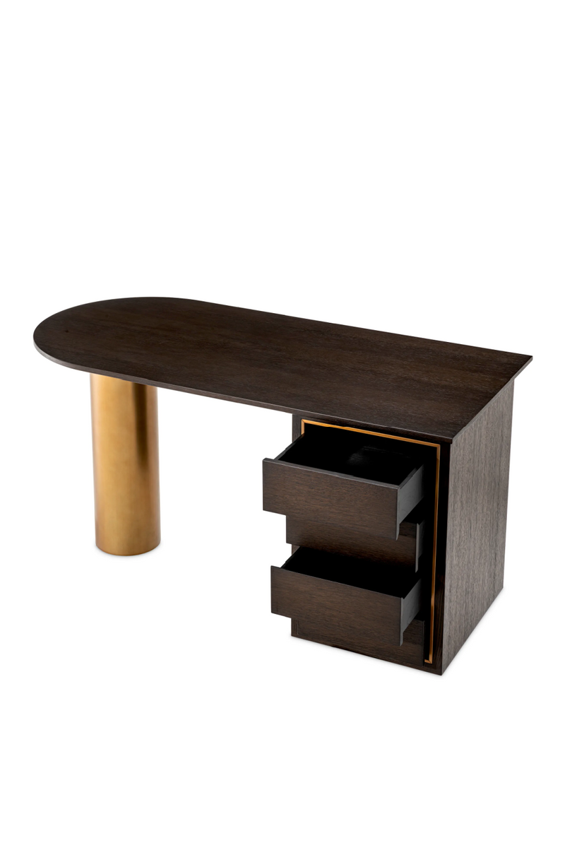 Brown Oak Contemporary Desk | Eichholtz Del Rio | Eichholtzmiami.com